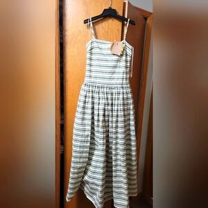 Antonio Melani x The Style Bungalow South Ocean Bow Detail Striped Maxi Dress